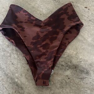 Skatie Brown Patterned Bikini Bottom